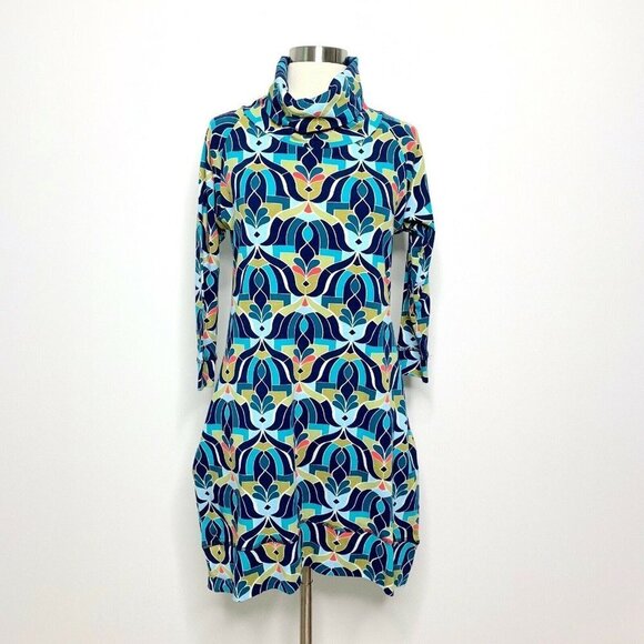ALL FOR COLOR Dress Women XL Abstract Print - Picture 1 of 8